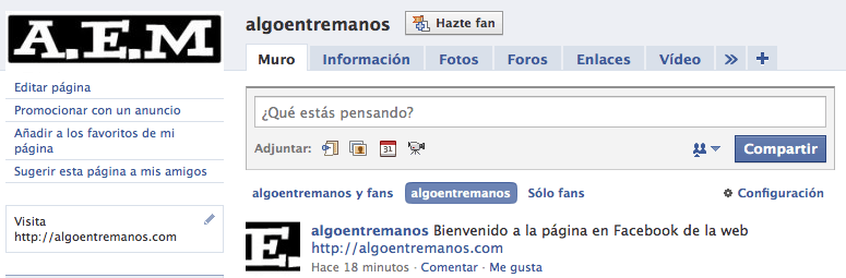Algo Entre AMnos en Facebook