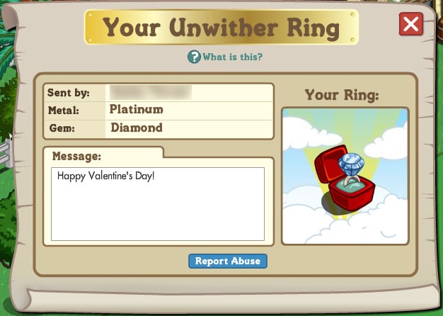 Unwither Ring Farmville