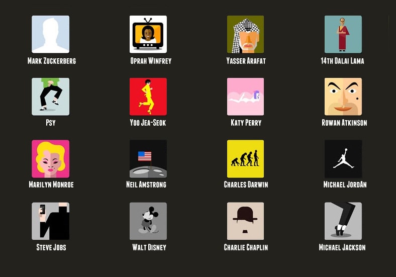 Icon Pop Quiz Answers Famous People Level 1