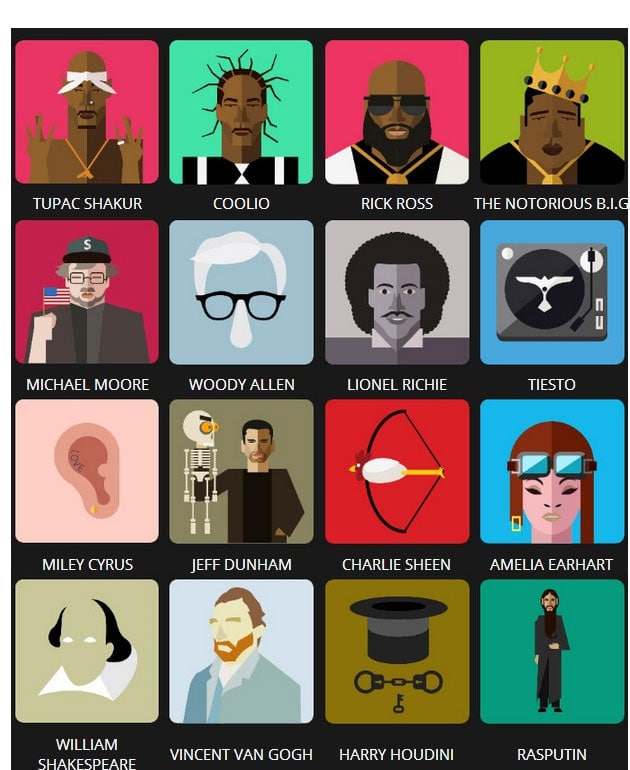 Icon Pop Quiz Answers Famous People Level 4