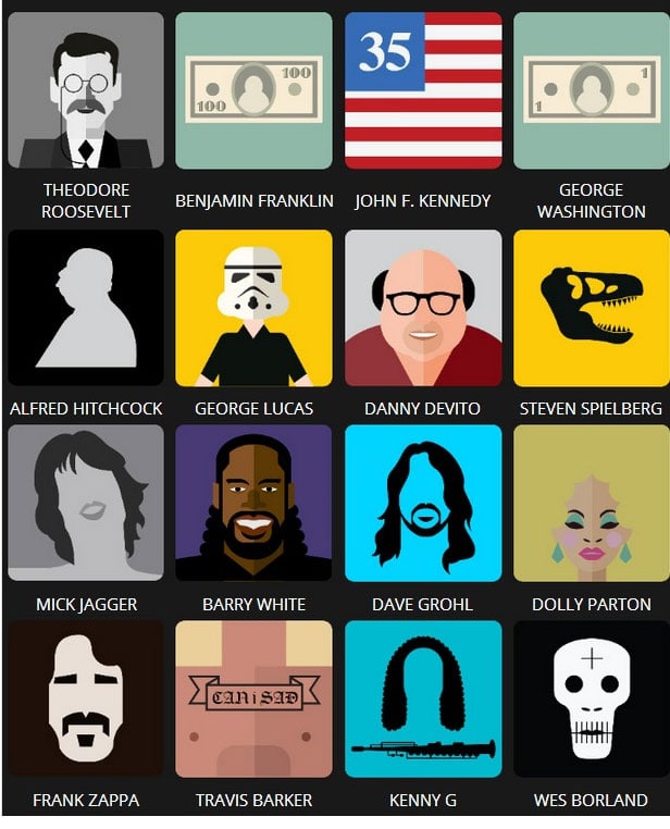Icon Pop Quiz Answers Famous People Level 6