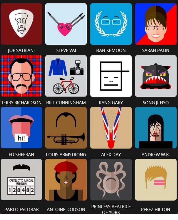 Icon Pop Quiz Answers Famous People Level 7