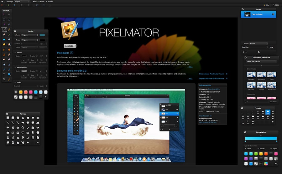 pixelmator mac - retoque fotografico