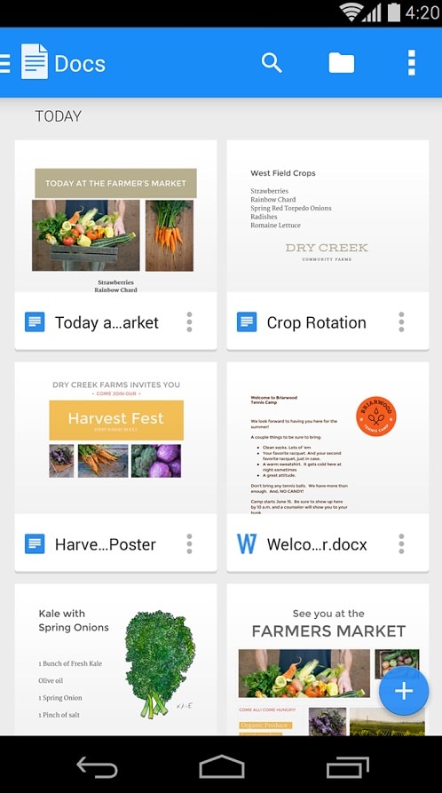 Documentos Google Android Google Play