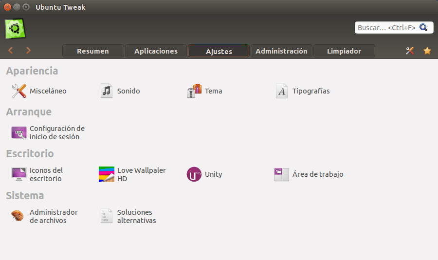 Ubuntu Tweak linux