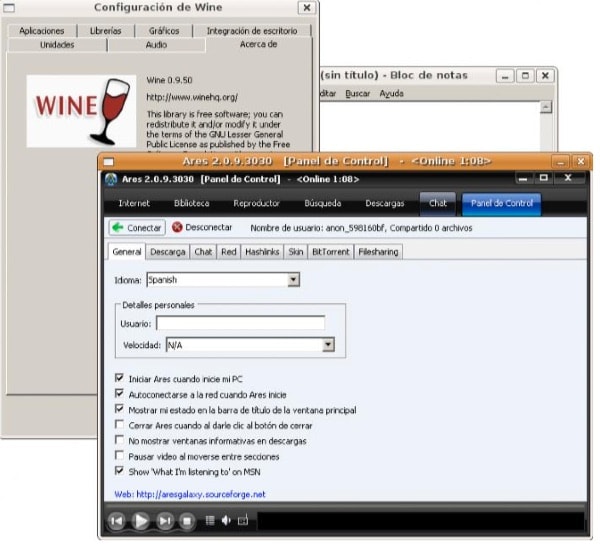 wine: windows en linux