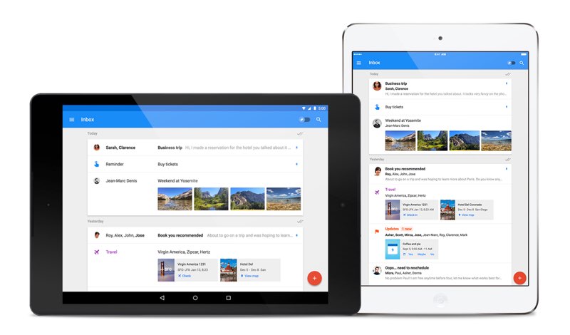 Inbox by Gmail disponible para iPad, tablets Android, Safari y Firefox