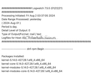 Cómo monitorizar los logs de tu servidor Rocky Linux con Logwatch
