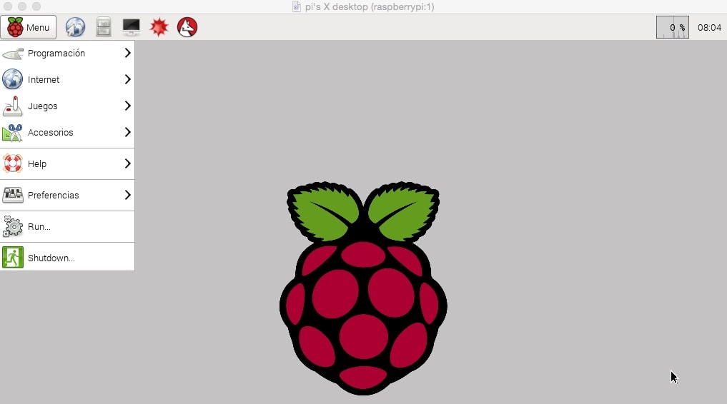 Raspberry Pi 2 mediante un entorno gráfico remoto