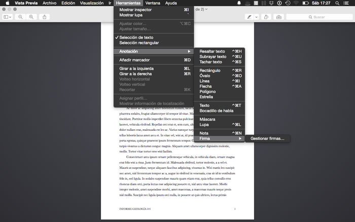 Cómo firmar documentos digitales con la aplicación Vista Previa del Mac (OS X)