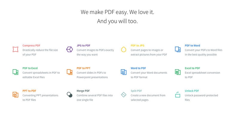 Cómo convertir un archivo PDF a otro formato (Word, Excel, JPG) online