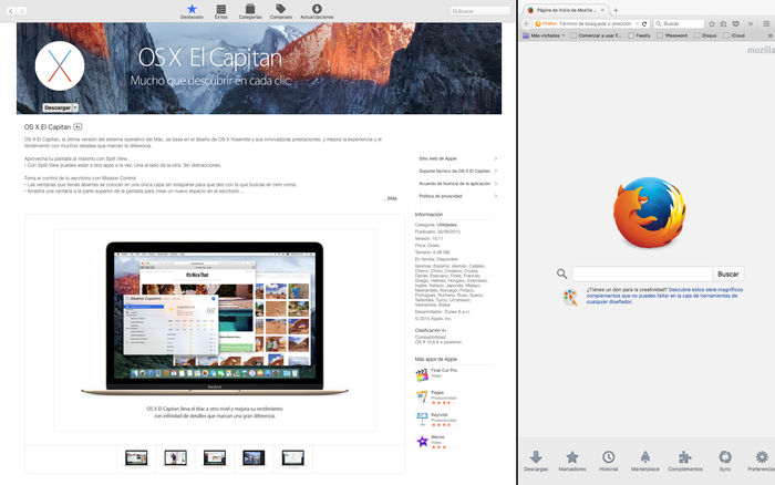 Cómo usar Split View en un Mac con OS X el Capitan