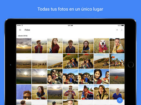 Google Fotos ios app para copias de seguridad en la nube. 