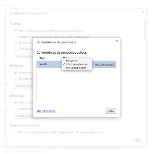 Cómo conseguir que Gmail sea el correo predeterminado en Chrome