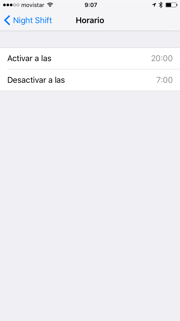 Cómo activar Night Shift en un iPhone