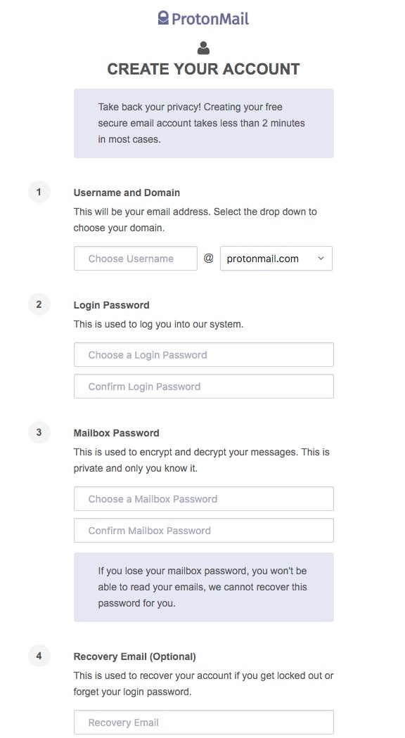 El sistema de correo electrónico más seguro y anónimo: ProtonMail