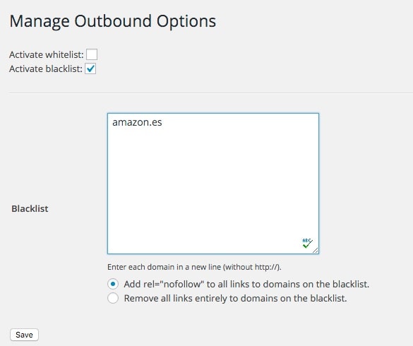 Outbound Link Manager WordPress
