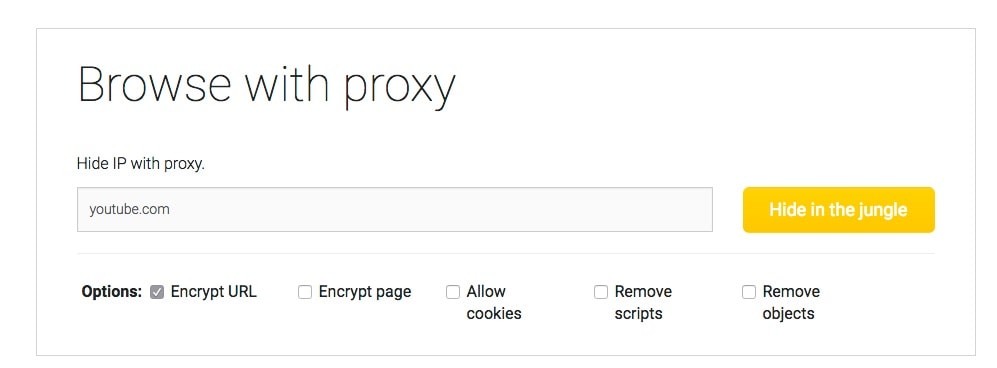 Browse with proxy