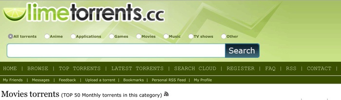 Verified Torrent Downloads LimeTorrents:  no está indexado en los buscadores, pero que todo el mundo conoce