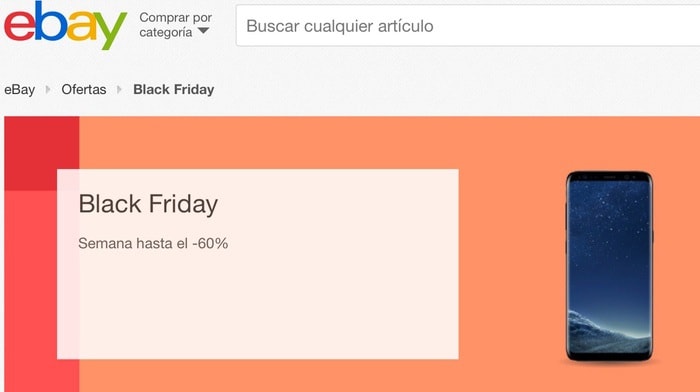 eBay.es, ofertas en el Black Friday 2017