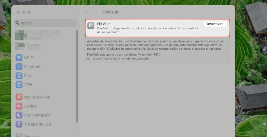 Activando FileVault en macOS para mejorar la seguridad de nuestro macbook en caso de robo