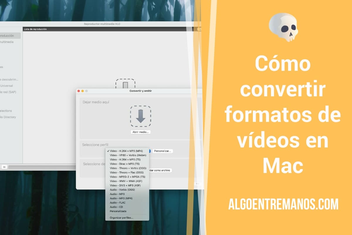 Cómo convertir formatos de vídeos en Mac