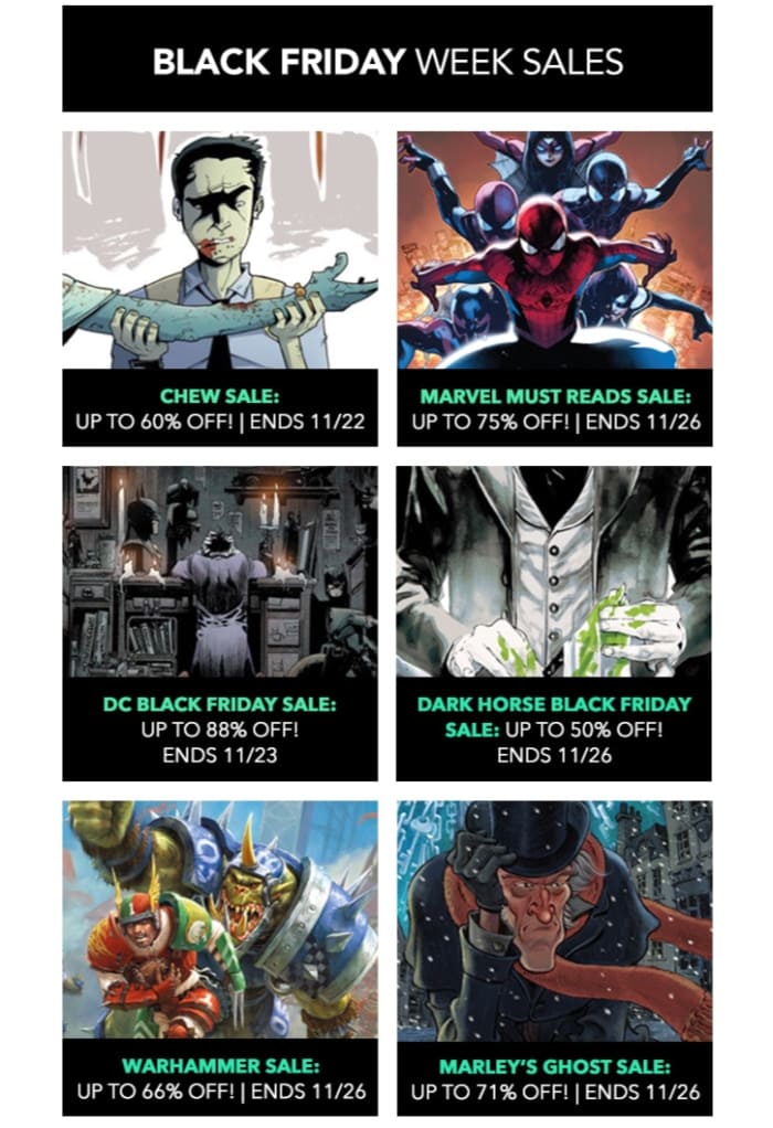ComiXology: hasta 88% de descuento en determinados cómics en su tienda