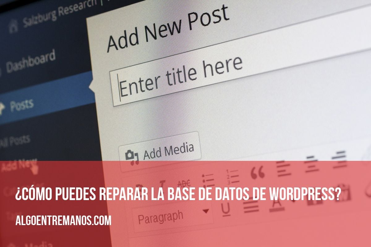¿Cómo puedes reparar la base de datos de WordPress?