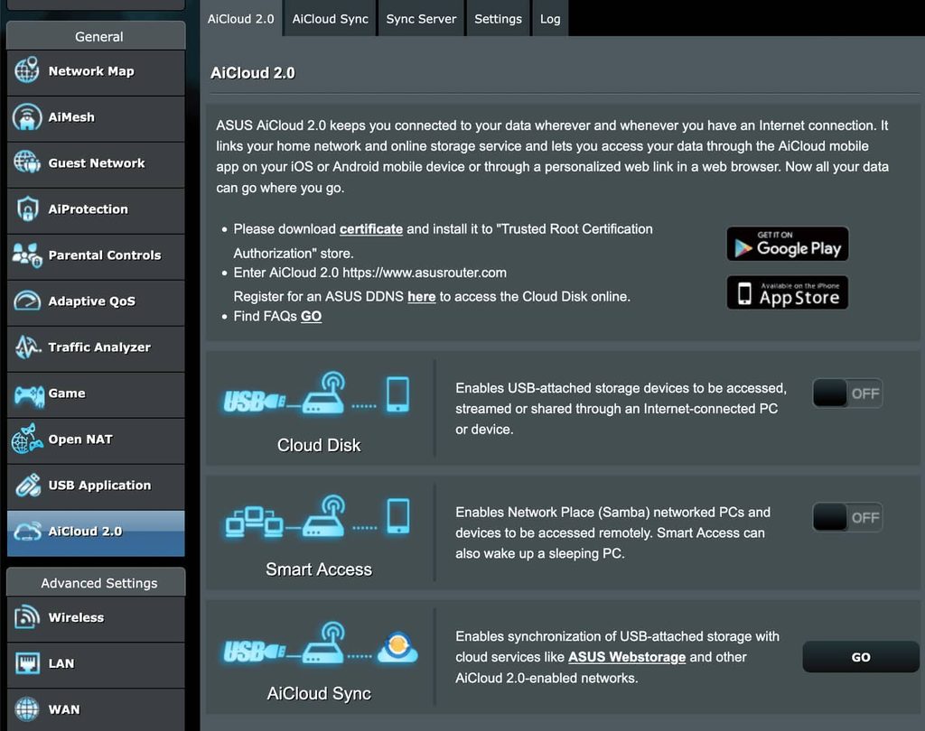 AICloud ASUS desactivado por seguridad, pero p[uedes usarlo. 