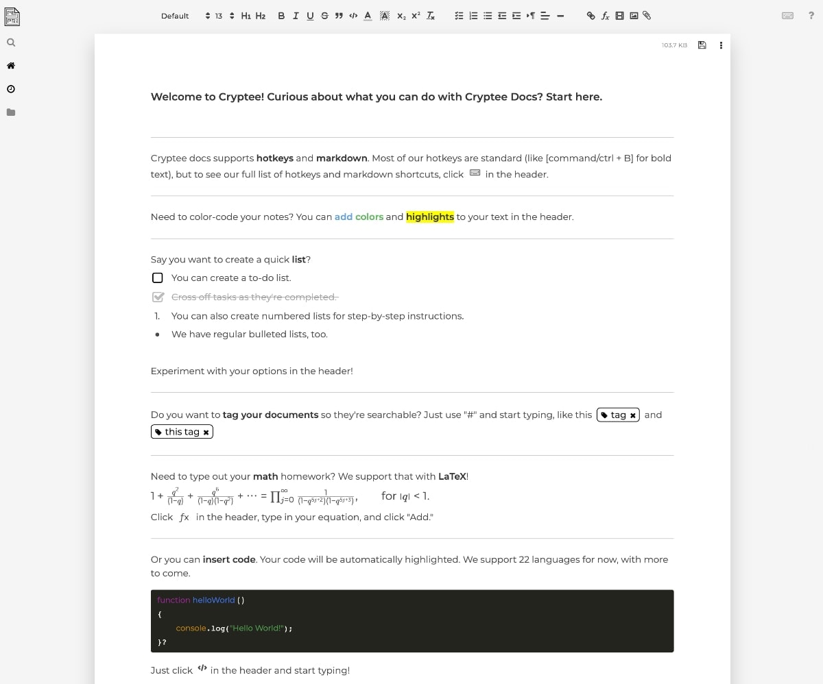 Cryptee como alternativa privada a las apps ofimáticas de Google