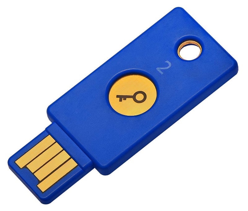 Yubico - Llave de Seguridad para U2F y FIDO2, USB-A