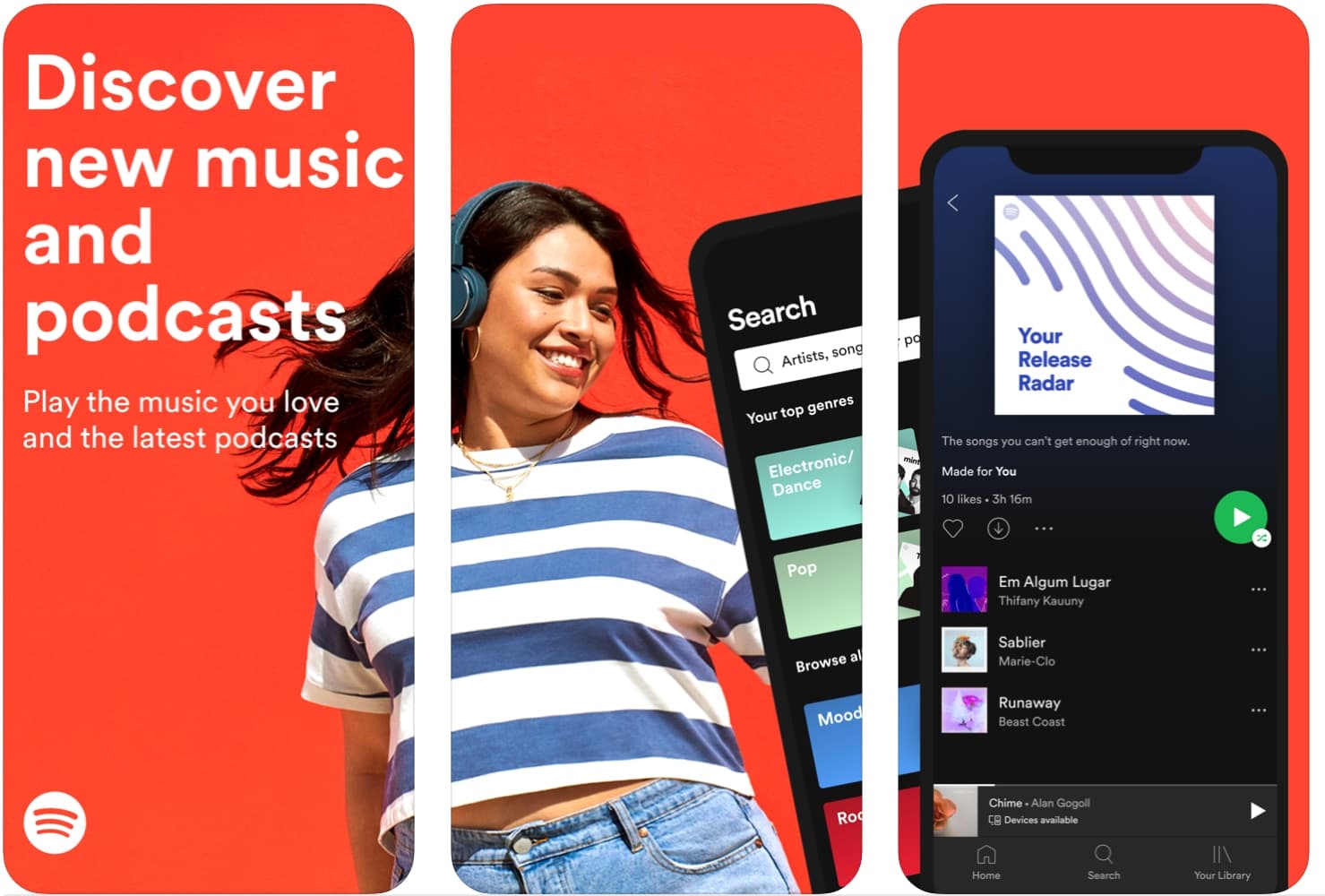 Spotify app iPhone para escuchar música gratis