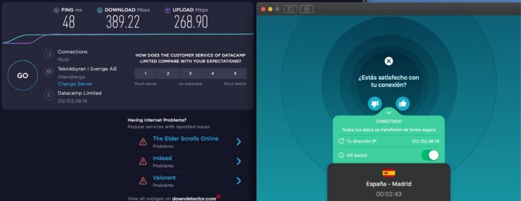 surfshark vpn test velocidad Madrid