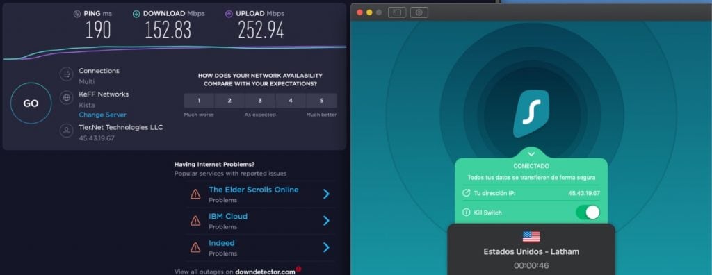 surfshark vpn test velocidad usa