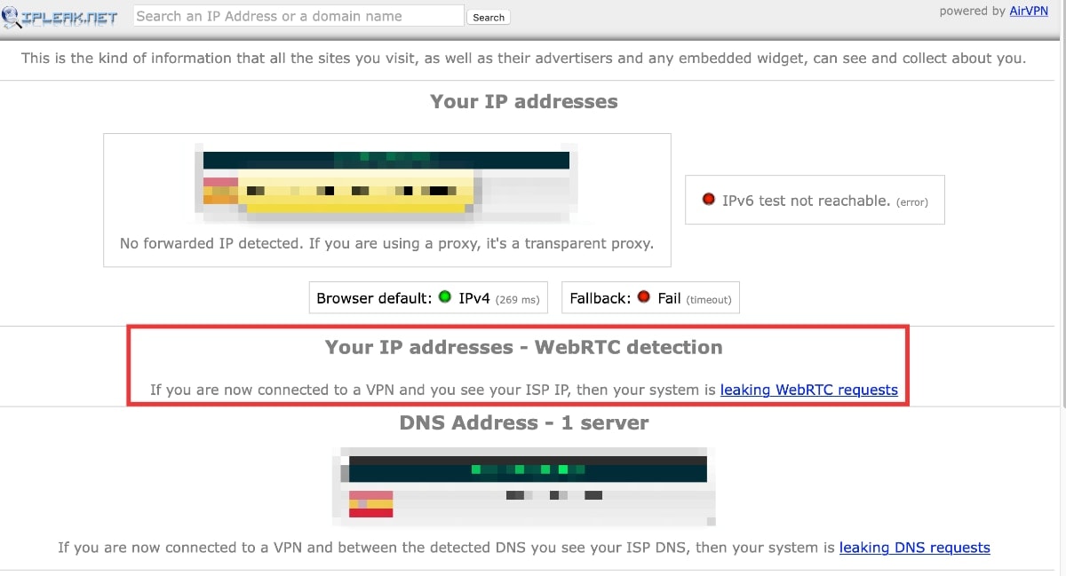 ¿Cómo puedes comprobar que te afecta la "fuga" webRTC?