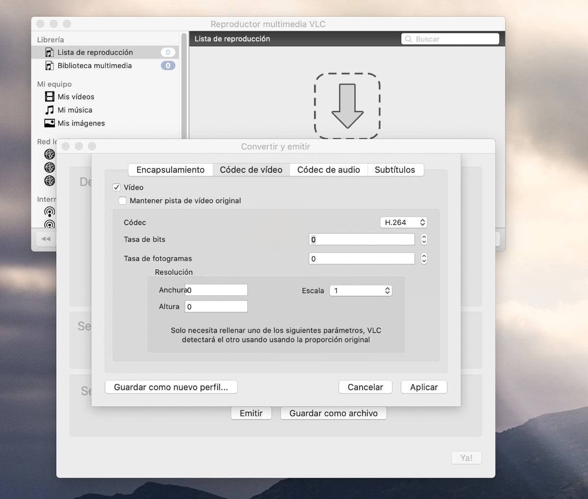 Cómo reducir el tamaño de un vídeo con VLC