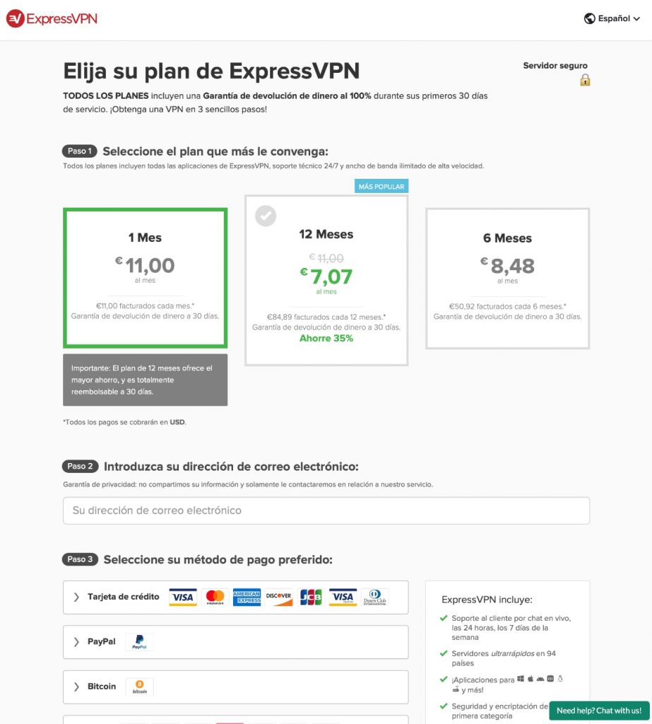 ExpressVPN: proceso de alta en este VPN