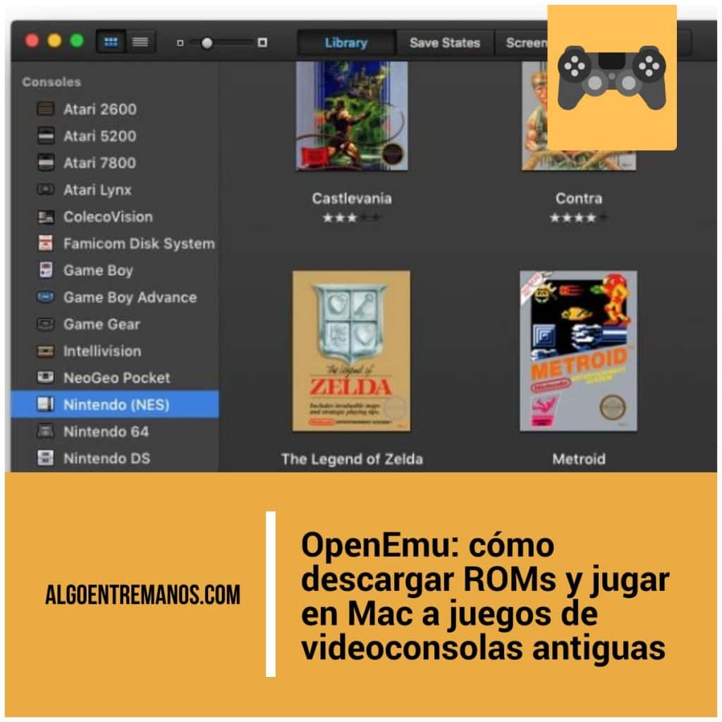 OpenEmu: cómo descargar ROMs y jugar en Mac a juegos de videoconsolas antiguas