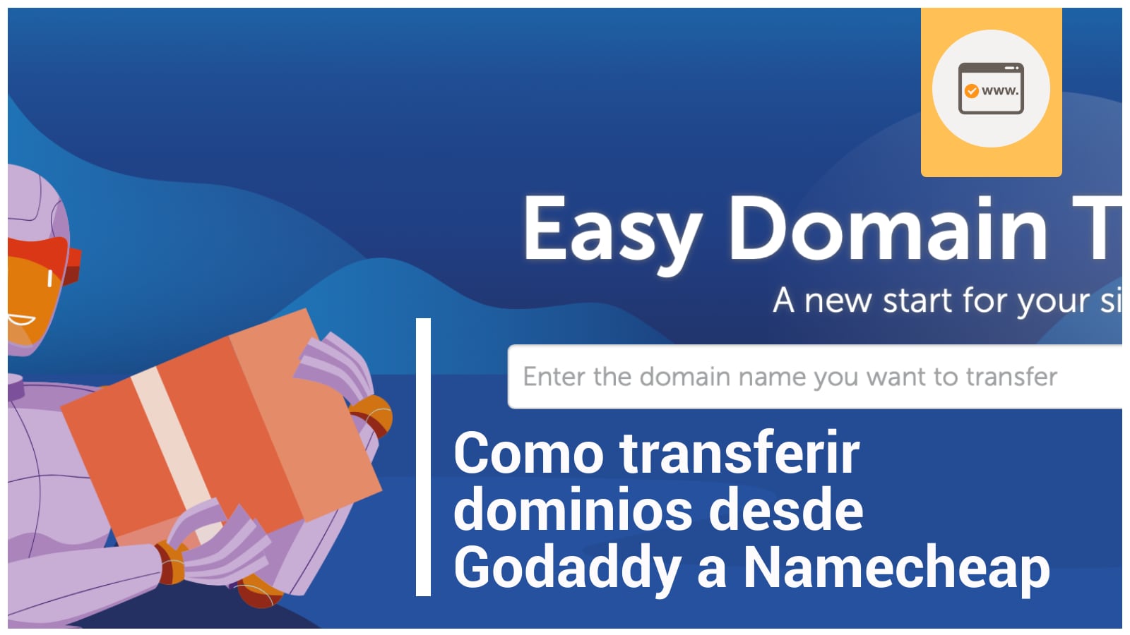 Como transferir dominios desde Godaddy a Namecheap