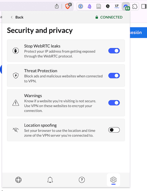 Proxy para Chrome de NordVPN: opciones extras para proteger tu privacidad.