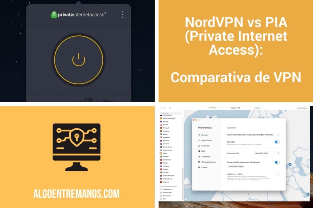 NordVPN vs PIA (Private Internet Access): comparativa de VPN