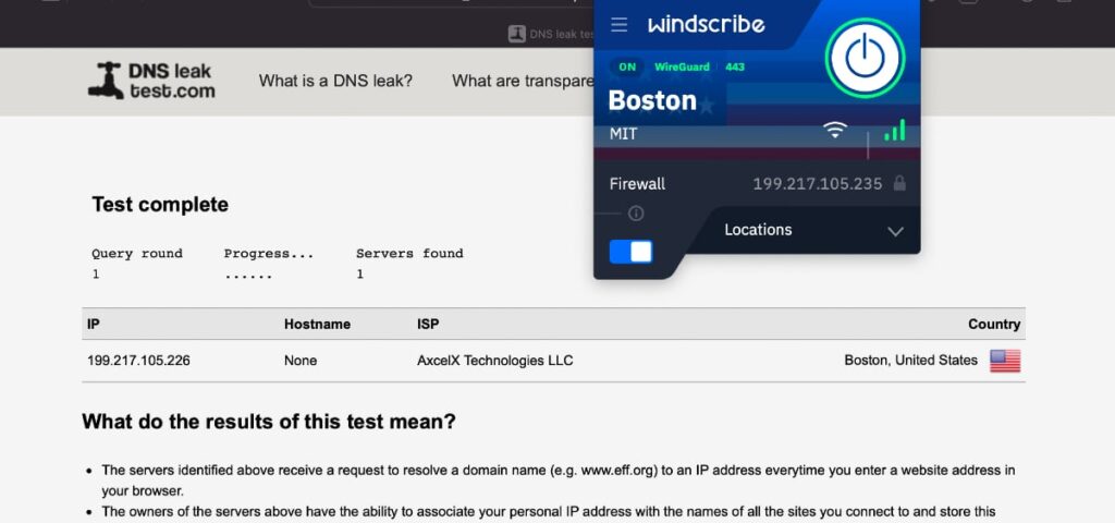 dns leak windscribe