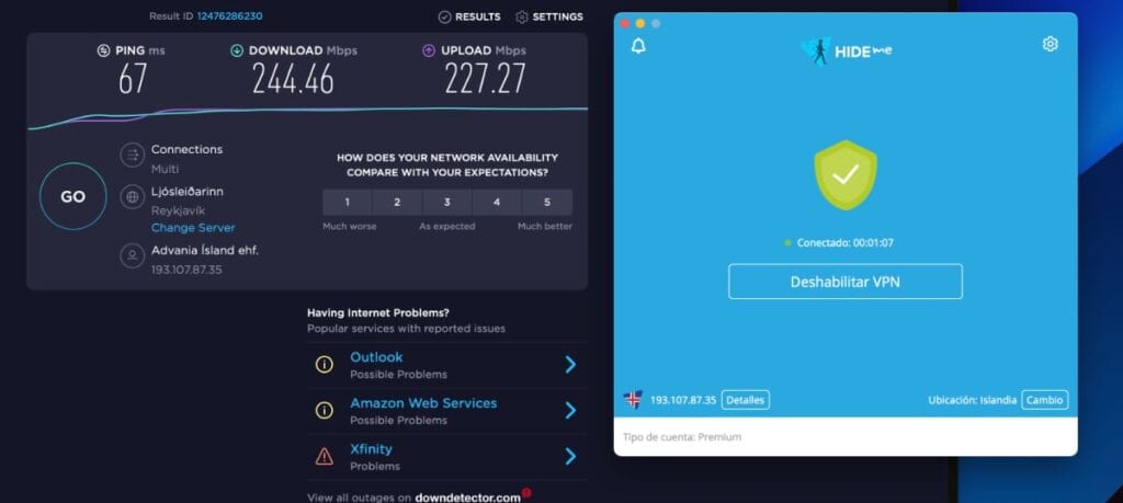 hide.me vpn Islandia servidores velocidad