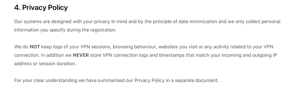 hide.me VPN privacidad: tenemos que leer atentamente la política de privacidad de la VPN que elijamos para asegurarnos que cumple unos minimos.