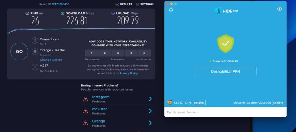 hide.me vpn spain servidores velocidad
