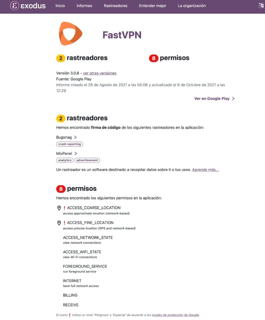 trackers apps fastvpn