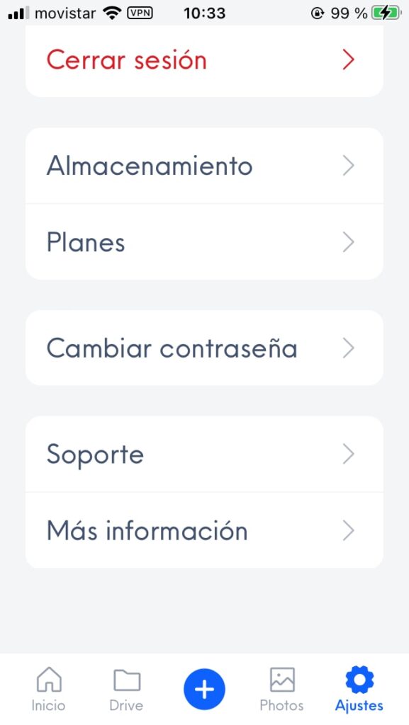 Internxt: app iOS