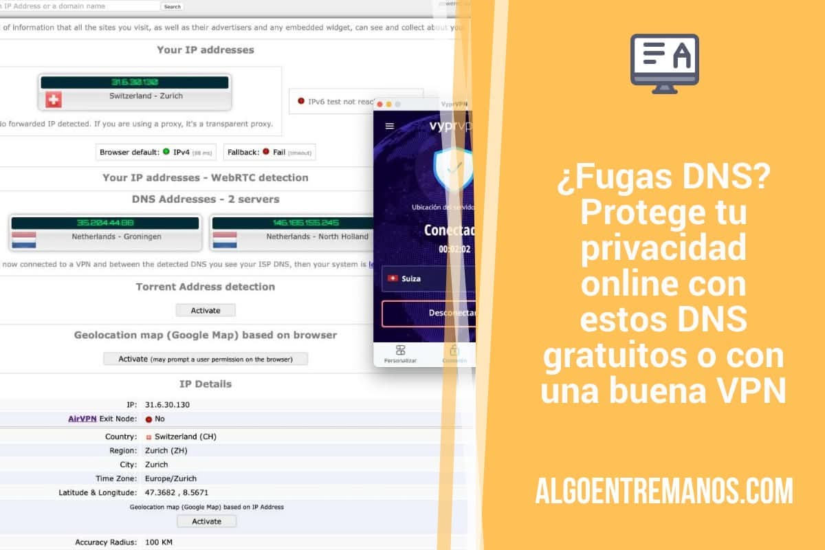 ¿Fugas DNS? Protege tu privacidad online con estos DNS gratuitos o con una buena VPN