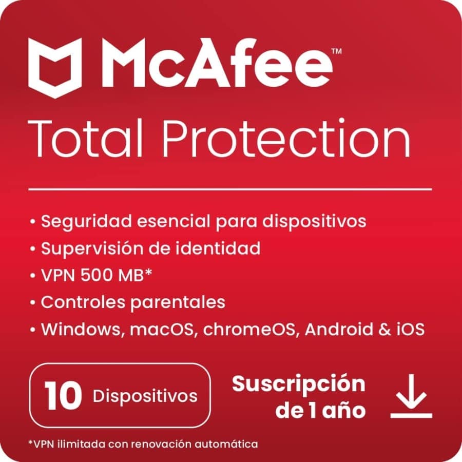 McAfee Total Protection 2023 | 10 dispositivos