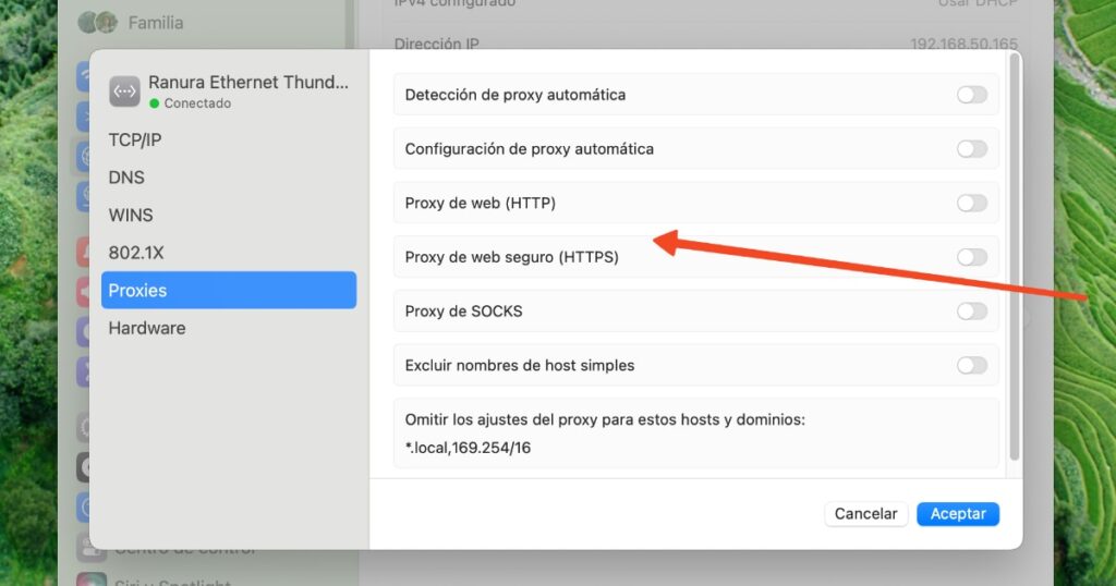 Cómo configurar un servidor proxy en Safari en un Mac